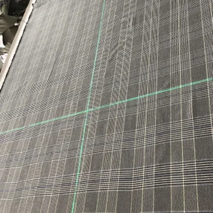 Industrial green cross laser alignment module for textile fabric cutting positioning