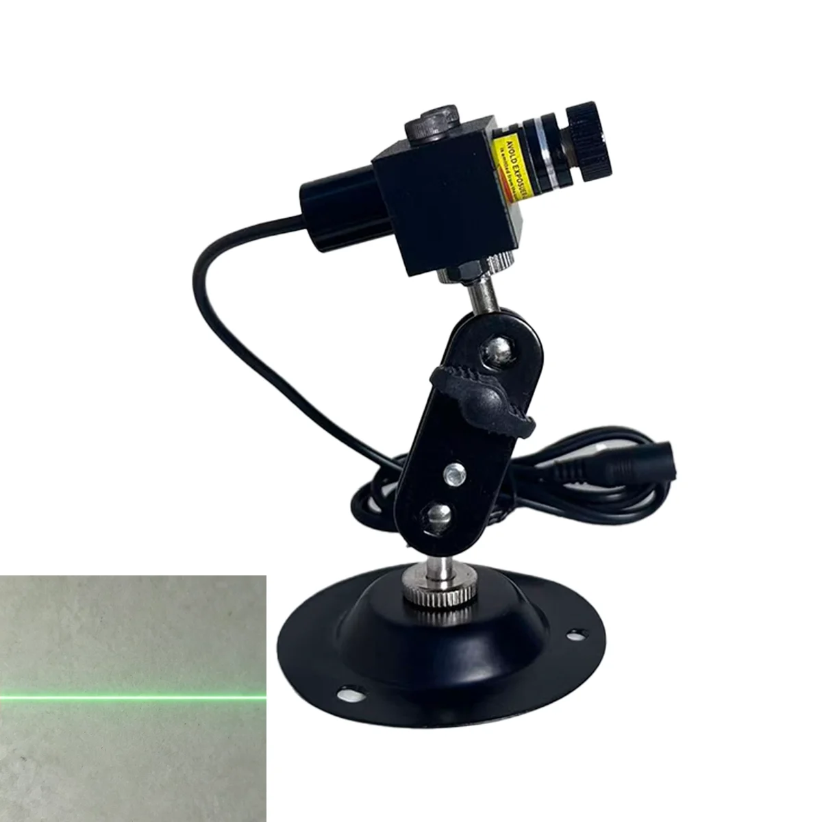520nm Green Line Laser Module with Line Beam Pattern for Industrial Cutting Alignment and Positioning