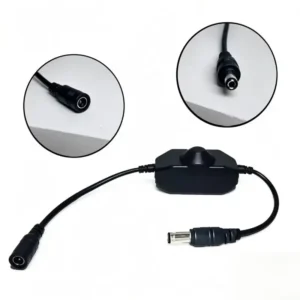 DC connector for laser brightness adjustment accessory